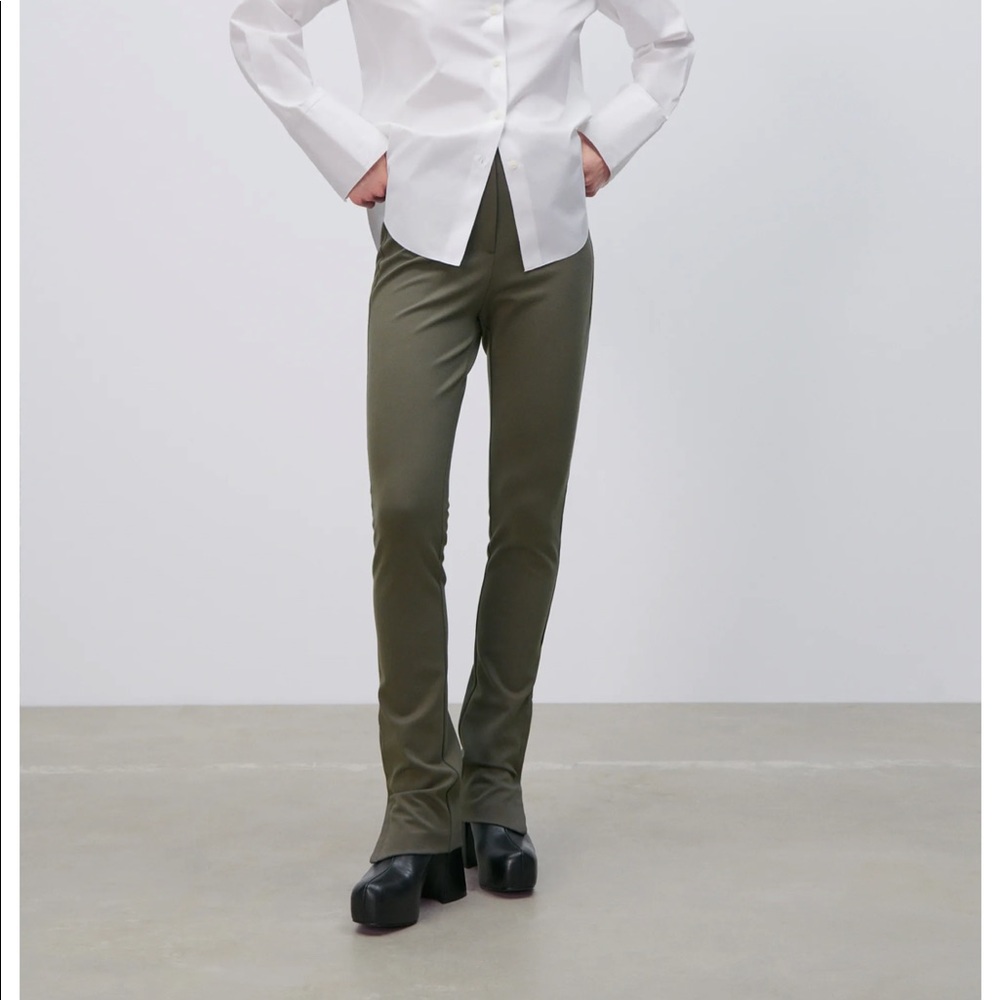 Zara Pants With Side Vents